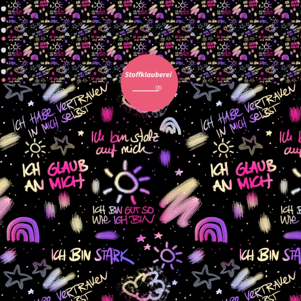 "Ich kann alles schaffen" bunt Kuschelsweat